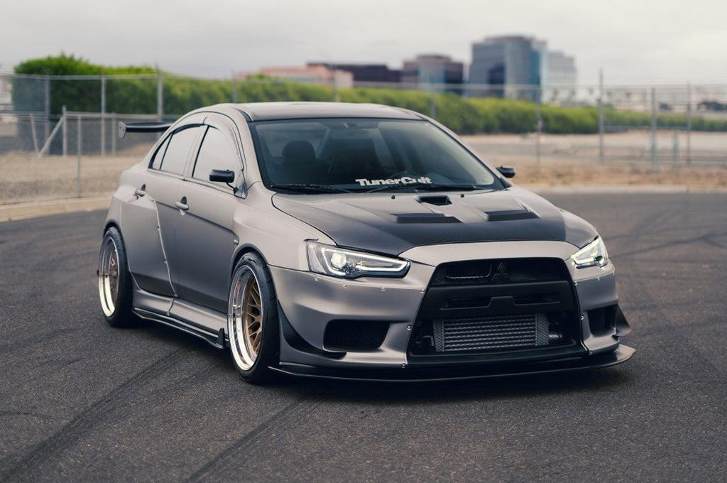 Seibon Carbon Fiber Hood DV Style Gloss for Evo X (HD0809MITEVOX-DV)