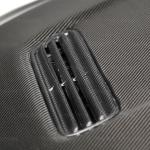Seibon Carbon Fiber Hood OEM Style Gloss for Evo X (HD0809MITEVOX-OE)