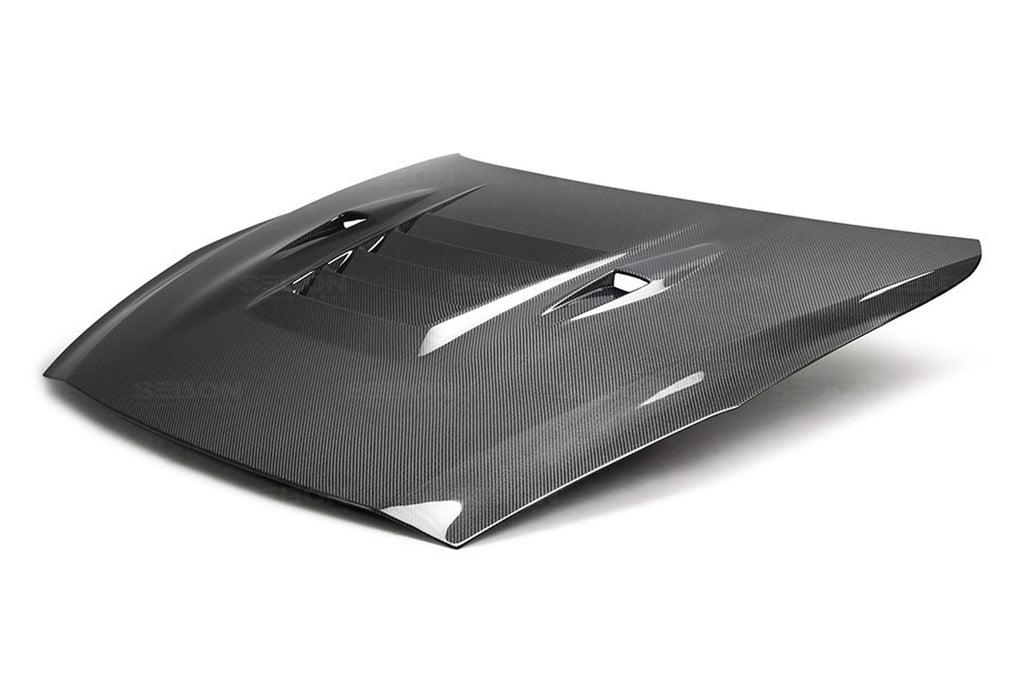 Seibon Carbon Fiber Hood DS Style Gloss for R35 GTR 2009-2016 (HD0910NSGTR-DS)