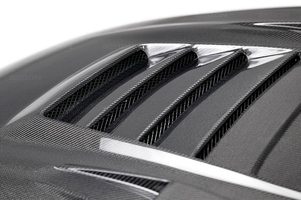Seibon Carbon Fiber Hood DS Style Gloss for R35 GTR 2009-2016 (HD0910NSGTR-DS)
