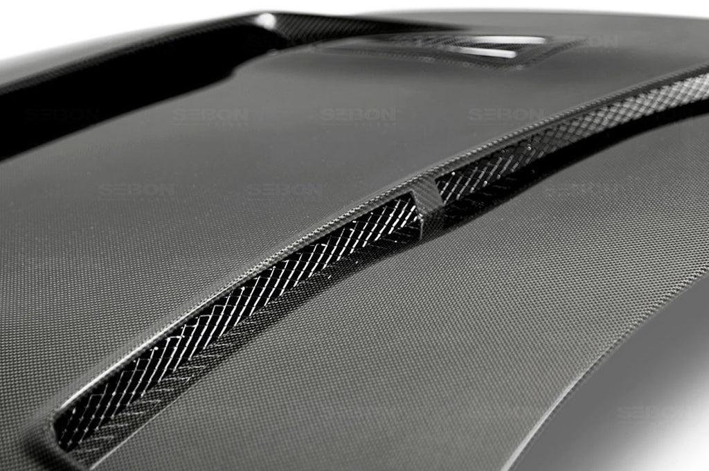 Seibon Carbon Fiber Hood DV Style Gloss for R35 GTR 2009-2016 (HD0910NSGTR-DV)