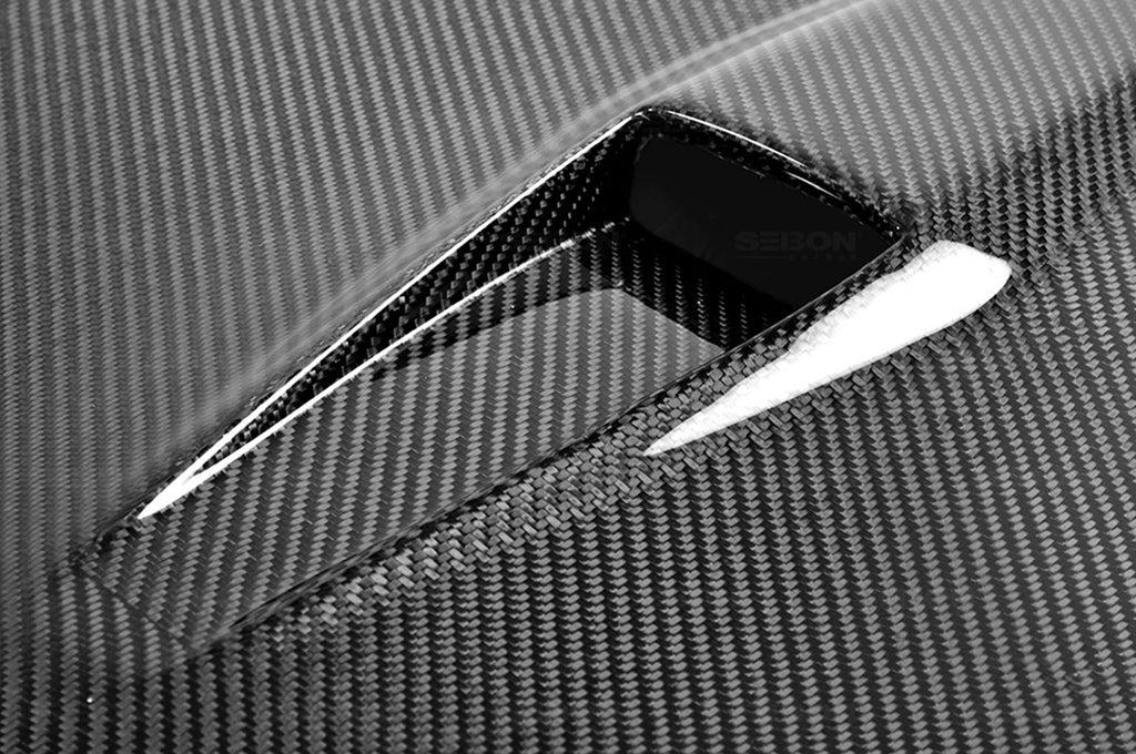Seibon Carbon Fiber Hood GTII Style Gloss for R35 GTR 2009-2016 (HD0910NSGTR-GTII)