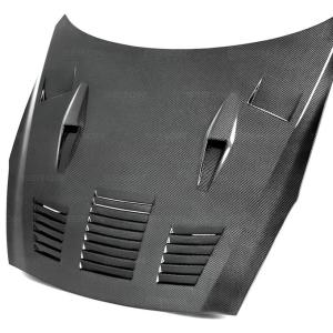 Seibon Carbon Fiber Hood GTII Style Gloss for R35 GTR 2009-2016 (HD0910NSGTR-GTII)