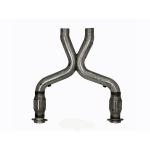 BBK Performance Short Mid X Pipe with Catalytic Converters - Aluminized Steel