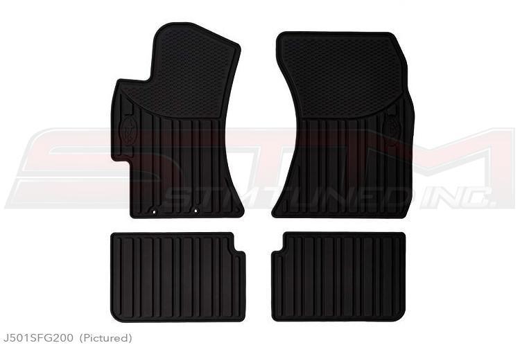 Subaru OEM All Weather Rubber Floor Mats for 08-14 WRX/STi (J501SFG200)