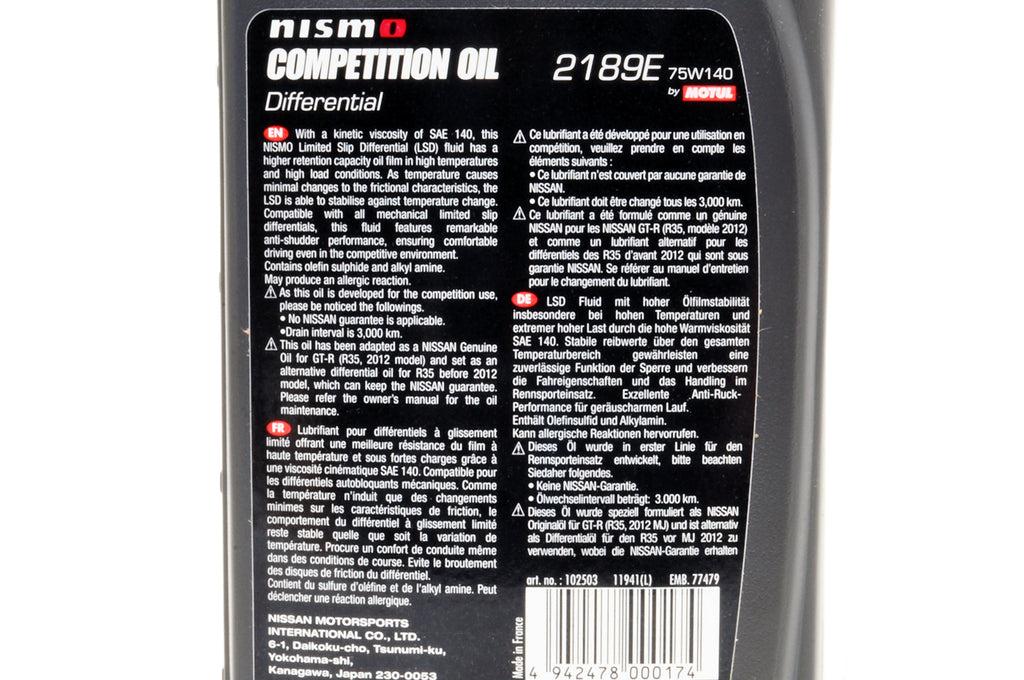 NISMO Competition Differential Oil 75W140 (KL000-2189E)