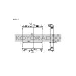 Koyo HH-Series 48mm Half-Sized Radiator for Evo 8/9 (HH032412)
