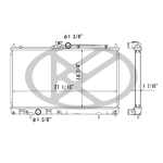 Koyo HH-Series 48mm Radiator for Evo 7/8/9 (HH031610)