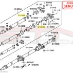 Mitsubishi Rear Diff/Driveshaft/1G Axle Nut - Evo 4-9/X/DSM/3S