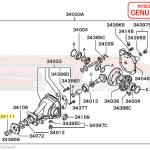 Mitsubishi Rear Diff/Driveshaft/1G Axle Nut - Evo 4-9/X/DSM/3S