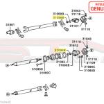 Mitsubishi Rear Diff/Driveshaft/1G Axle Nut - Evo 4-9/X/DSM/3S