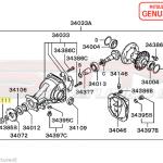 Mitsubishi Rear Diff/Driveshaft/1G Axle Nut - Evo 4-9/X/DSM/3S