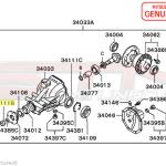 Mitsubishi Rear Diff/Driveshaft/1G Axle Nut - Evo 4-9/X/DSM/3S