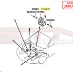 Mitsubishi OEM Rear Motor Mount Bolt for 2G DSM (MB007176)