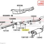 Mitsubishi O2 Housing to Downpipe Nut - 1G/2G DSM / 3000GT