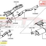 Mitsubishi O2 Housing to Downpipe Nut - 1G/2G DSM / 3000GT