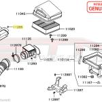 Mitsubishi Air Intake Front Bumper Clips (MB253964) - Evo 7/8/9