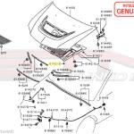 Mitsubishi Under Hood Insulator Vent Clip - Evo 8/9