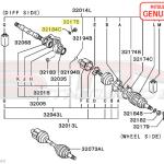 Mitsubishi Front LH Axle Bracket Bolt & Washer for 1G/2G DSM AWD
