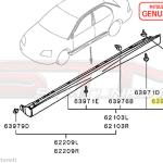 Mitsubishi Side Skirt Clip - Evo 7/8/9