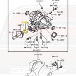 Mitsubishi OEM Rear Diff Seal for Evo I-X DSM (MB393929)