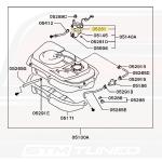Mitsubishi OEM Fuel Sending Unit Gasket for Evo DSM 3S (MB400461)