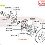 Mitsubishi Front Wheel Hub Oil Seal - 1G DSM