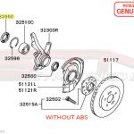 Mitsubishi Front Wheel Hub Oil Seal - 1G DSM