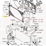 Mitsubishi OEM Lower Radiator Support Bushing for Evo 7/8/9/X (MB605173)