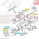 Mitsubishi Side Skirt Clip - 2G DSM