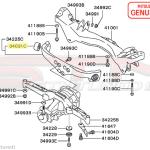Mitsubishi Rear Diff Mount Bar Bushing - Evo 7/8/9