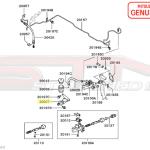 Mitsubishi OEM Clutch Master Cylinder Reservoir Bracket for 2G DSM (MB910567) *Discontinued*