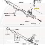Mitsubishi OEM Front Outer Tie Rod End for 2G DSM (MB912519)