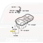 Mitsubishi OEM Engine Oil Pan Drain Bolt (MD050316)