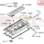 Mitsubishi Valve Cover Breather Fitting - DSM / Evo 4-9