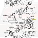 Mitsubishi OEM Flywheel Bolt for 3000GT/Stealth (MD113400)