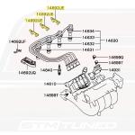 Mitsubishi OEM Ignition Cable Clamp for DSM / Evo 1-3 (MD121633)