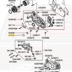 Mitsubishi OEM Front Case Castle Plug for 4G63 Evo DSM (MD125376)