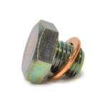 Mitsubishi OEM Cylinder Head Oil Feed Plug for 4G63 (MD137353) w/ 10mm Crush Washer