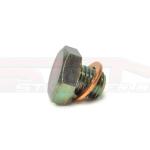 Mitsubishi OEM Cylinder Head Oil Feed Plug for 4G63 (MD137353) w/ 10mm Crush Washer