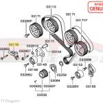 Mitsubishi Timing Belt Tensioner Pulley - 3000GT/Stealth