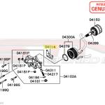 Mitsubishi OEM Oil Filter Housing Gasket for 6-Bolt DSM (MD149370)