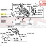 Mitsubishi OEM Oil Filter Housing Gasket for 7-Bolt DSM (MD185528)