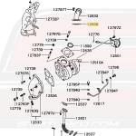 Mitsubishi OEM Turbo Outlet J-Pipe Gasket for 1G/2G DSM (MD189460)