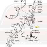 Mitsubishi OEM T25/T28 Turbo to Oil Return Line Gasket for 2G DSM (MD198888)