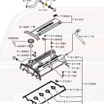 Mitsubishi OEM PCV Valve for JDM Evo 4-9 (MD301843)