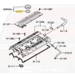 Mitsubishi OEM Engine Oil Cap Gasket for Evo DSM 3000GT (MD311638)