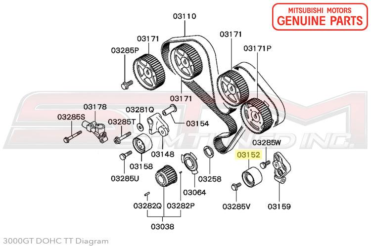 Mitsubishi Idler Pulley - 3000GT/Stealth