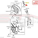 Mitsubishi Metal Timing Belt Upper Under Cover (Left Side / Rear) - Evo 4-8