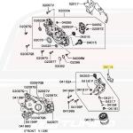 Mitsubishi OEM Oil Filter Housing Gasket for Evo 4-9 (MD322522)